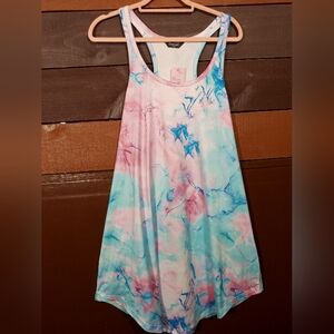 NWOT 3X Chicme Gorgeous racer back Paint Splotches Nightgown